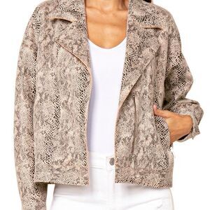 Love Token Anthony Snake Skin Print Jacket